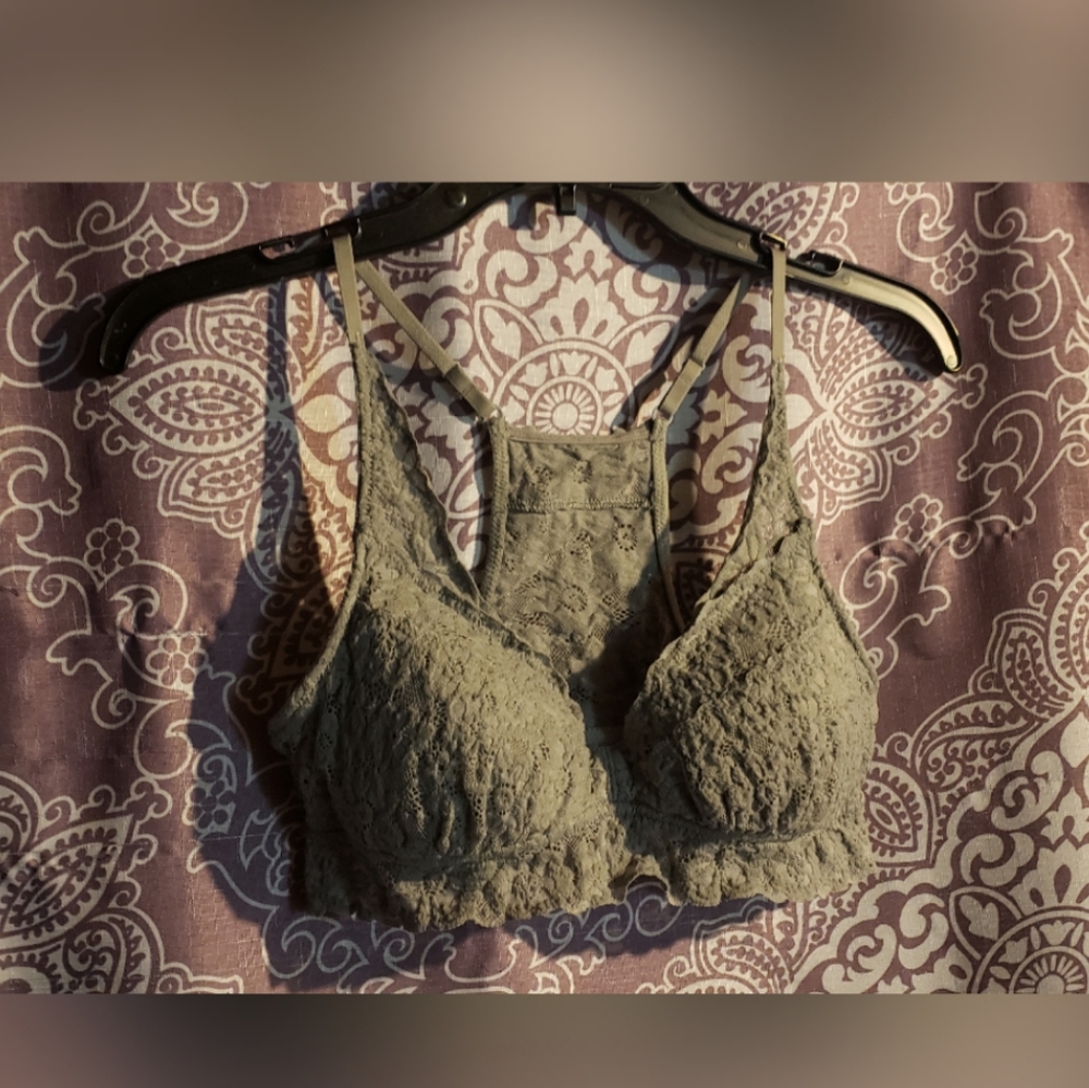 Arie gray lace bra